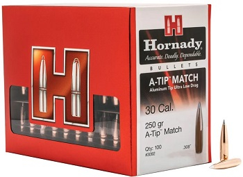 Пуля Hornady A-TIP Match калибр .30 масса 250 гр (16.2 г) 100 шт Пуля Hornady A-TIP Match калибр .30 масса 250 гр (16.2 г) 100 шт