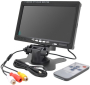 Автомобильный ЖК-монитор 7", AV + VGA разъемы, 1024 х 600 IPS, 12V