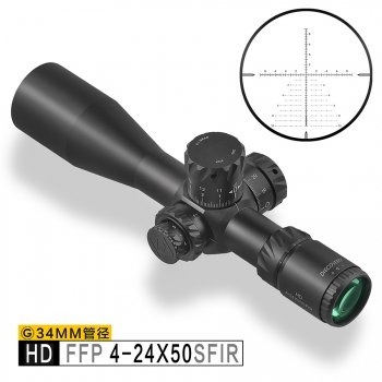 Оптический прицел Discovery Optics HD 4-24X50 SFIR SLT FFP IR-MIL Zero Stop